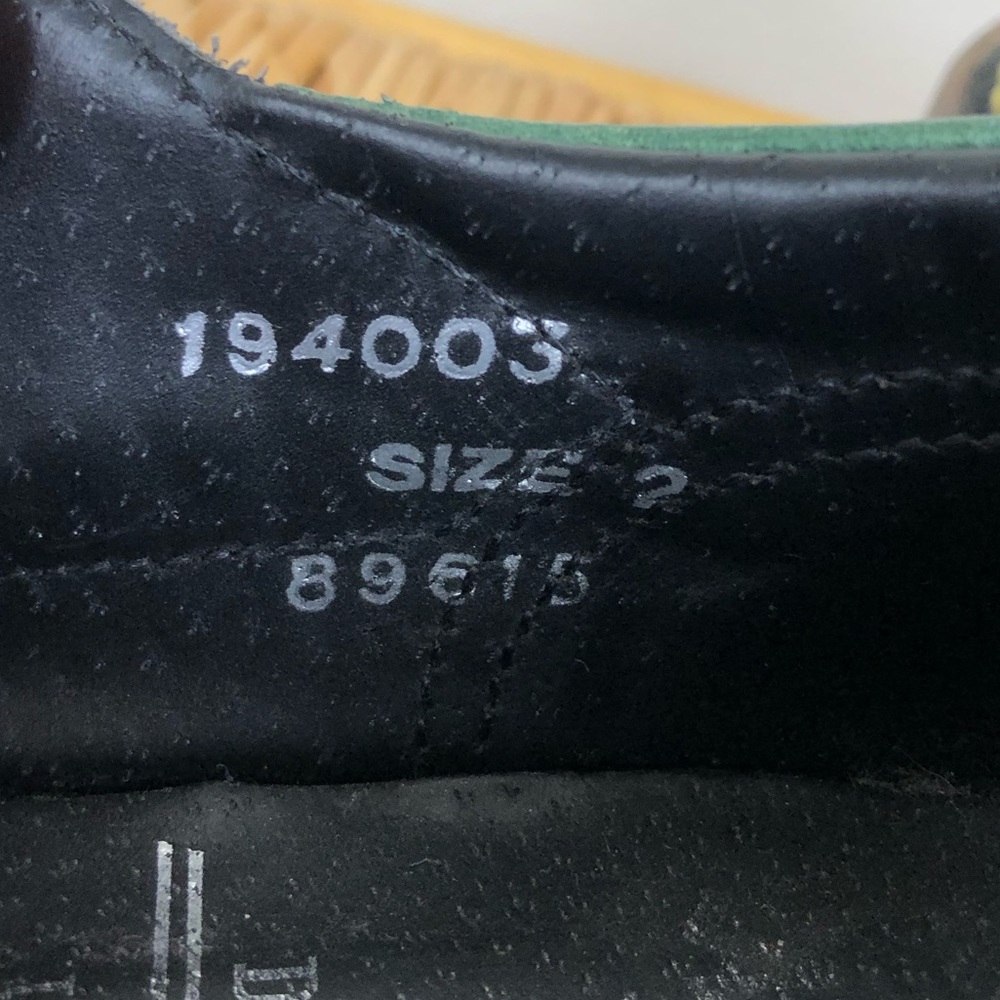 Vintage Rare Dr. Martens Made In England Leather Oxfords Sz 3 - Picture 10 of 11